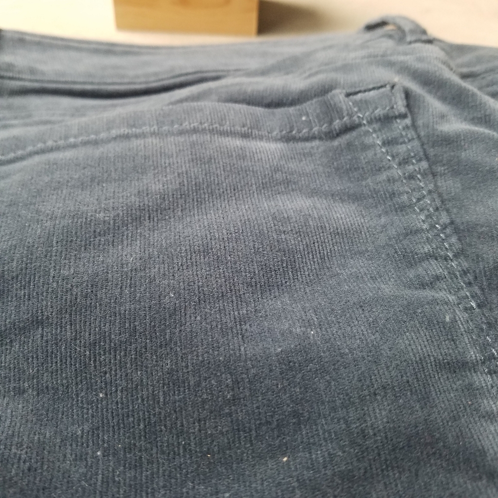 LOFT Ann Taylor Curvey Skinny Blue Corduroy Pants | Essential Fitted Autumn Look - Picture 4 of 10